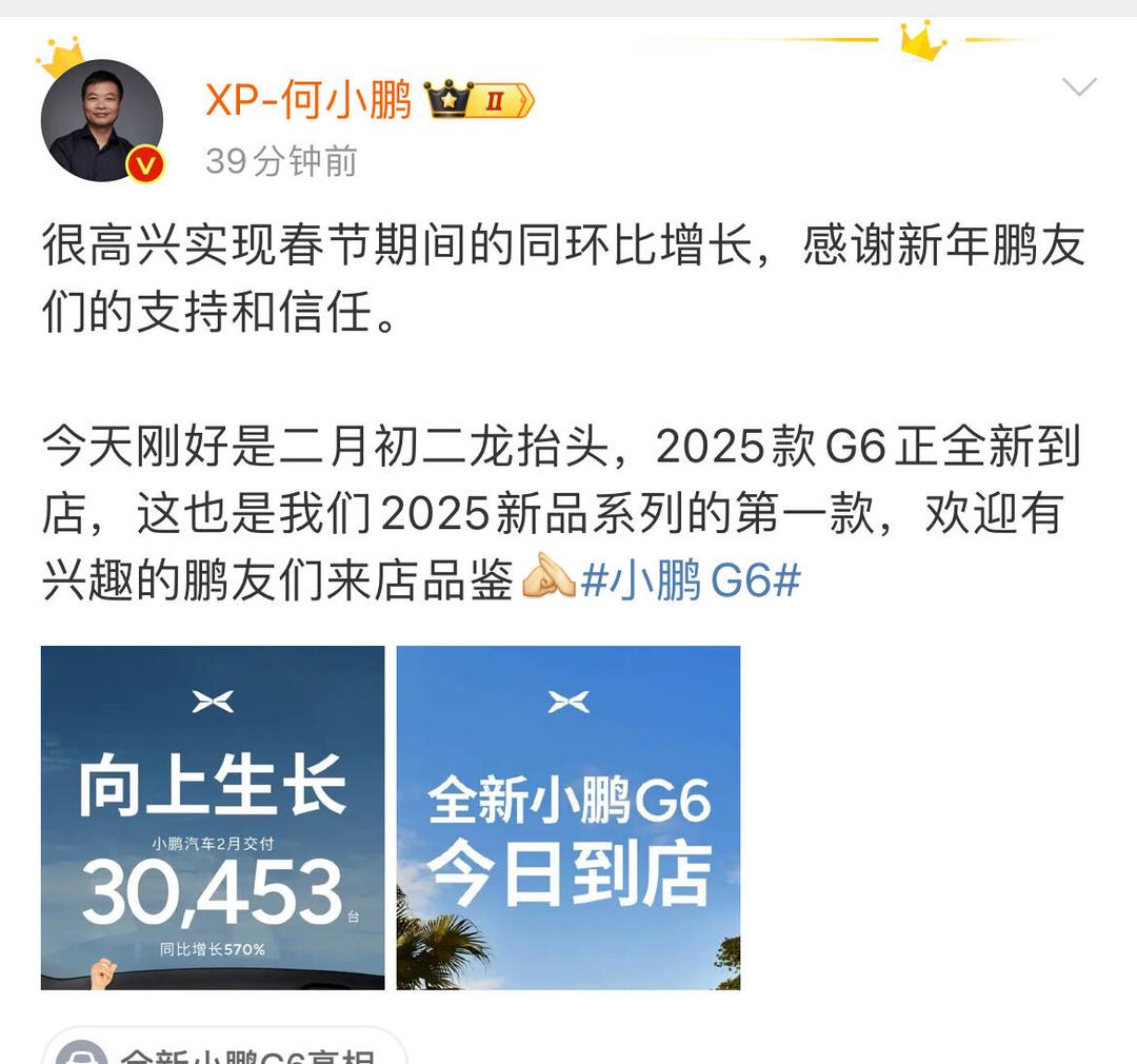 小鹏汽车2月交付新车15256台