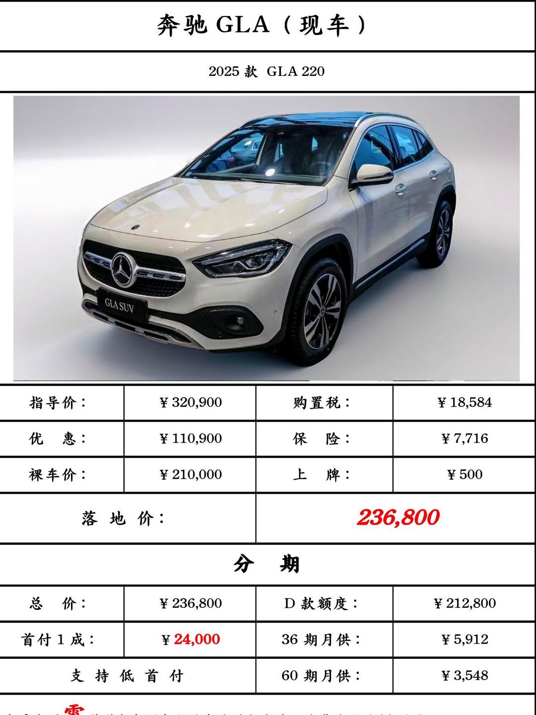 成都奔驰EQA售价16.10万起 优惠高达16.10万